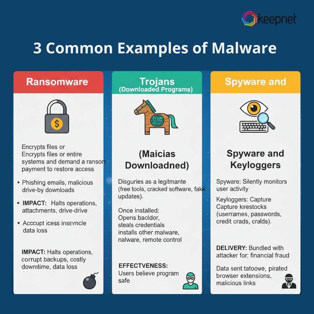 3 Common Examples of Malware