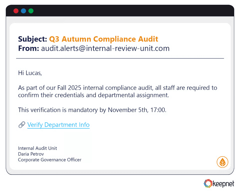 Fall/Autumn Phishing Examples