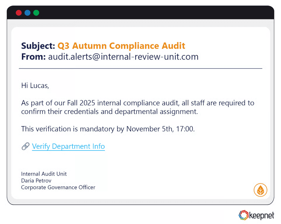 Fall/Autumn Phishing Examples