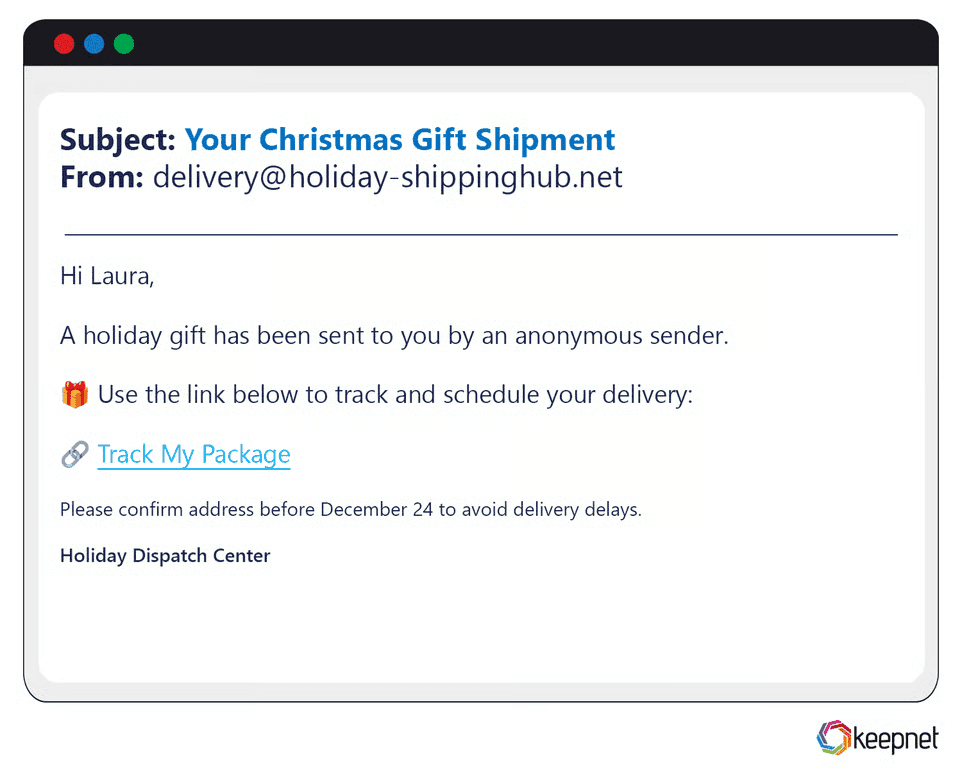Christmas & New Year Phishing Examples