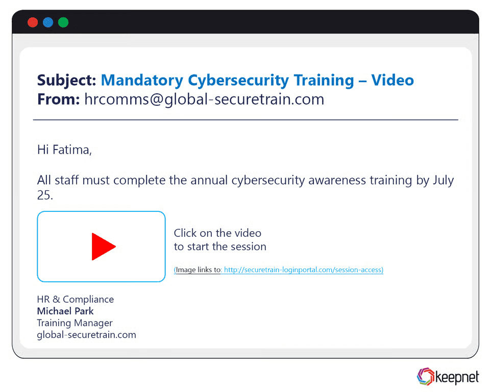 Embedded Media Phishing Examples