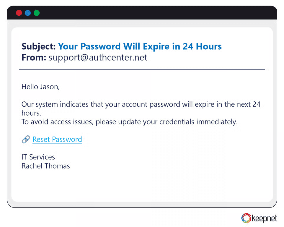 English Phishing Examples
