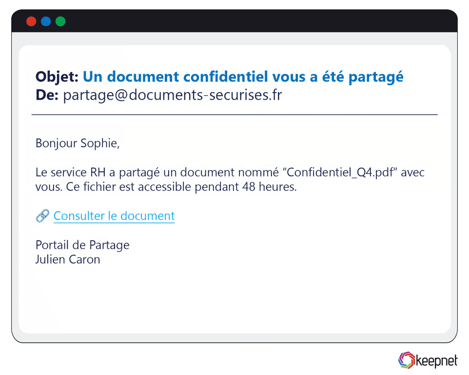 French Phishing Examples