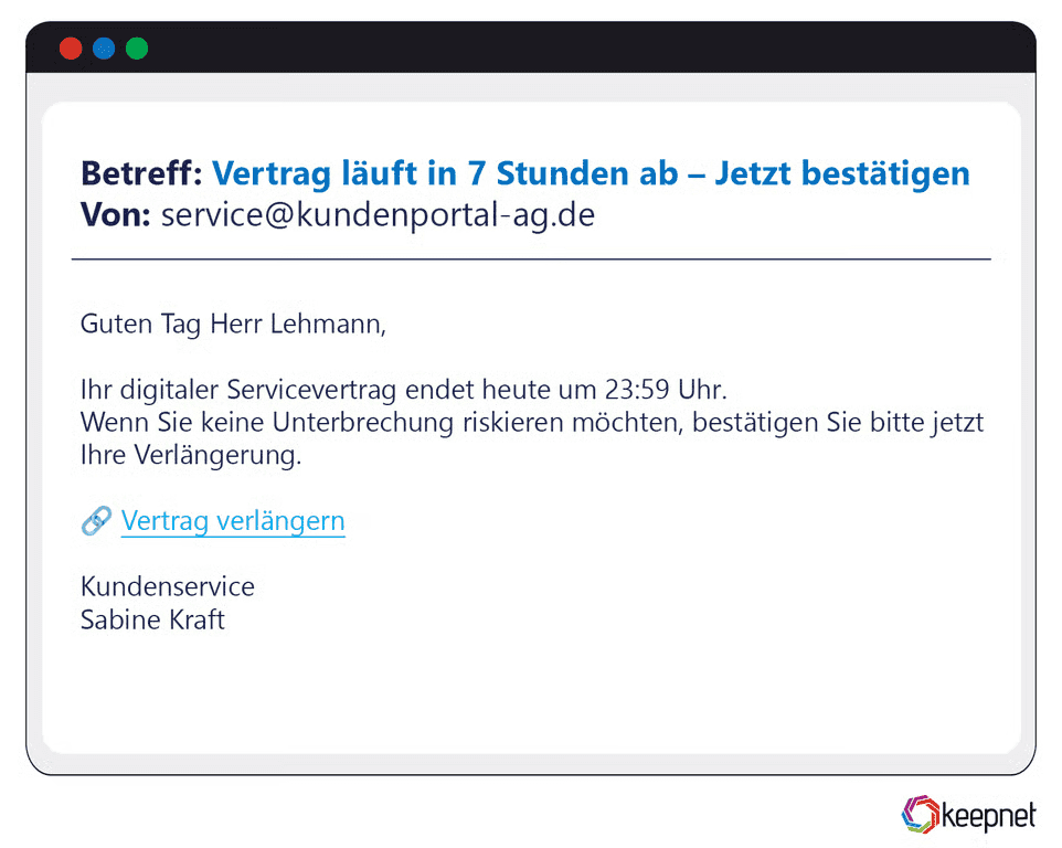German Phishing Examples