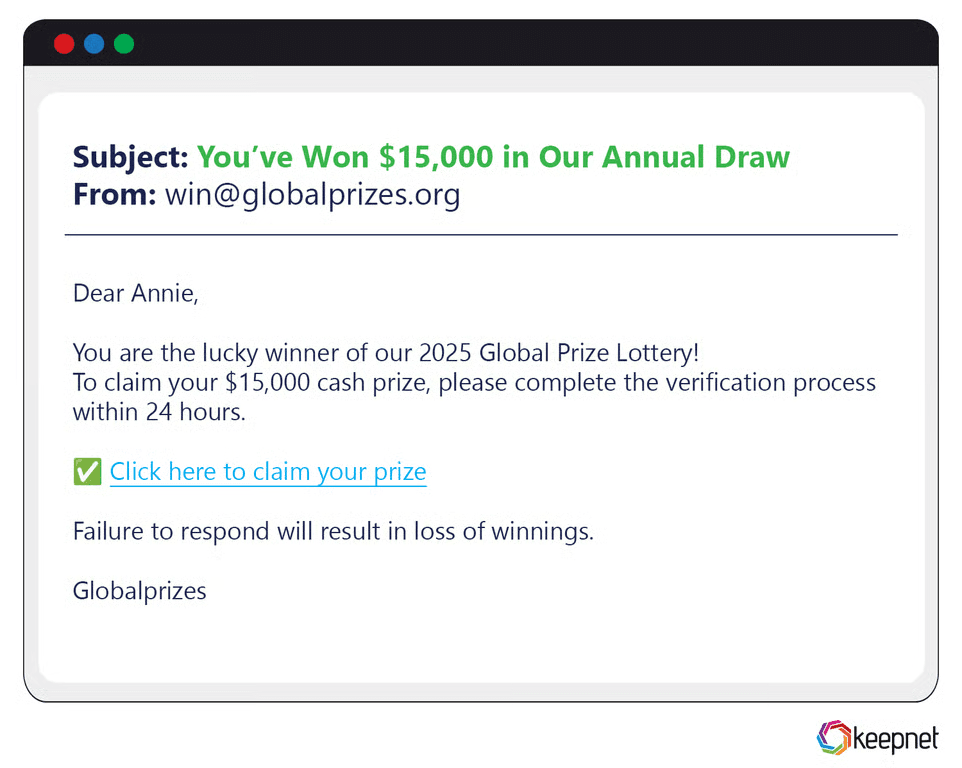 Greed-Based Phishing Examples