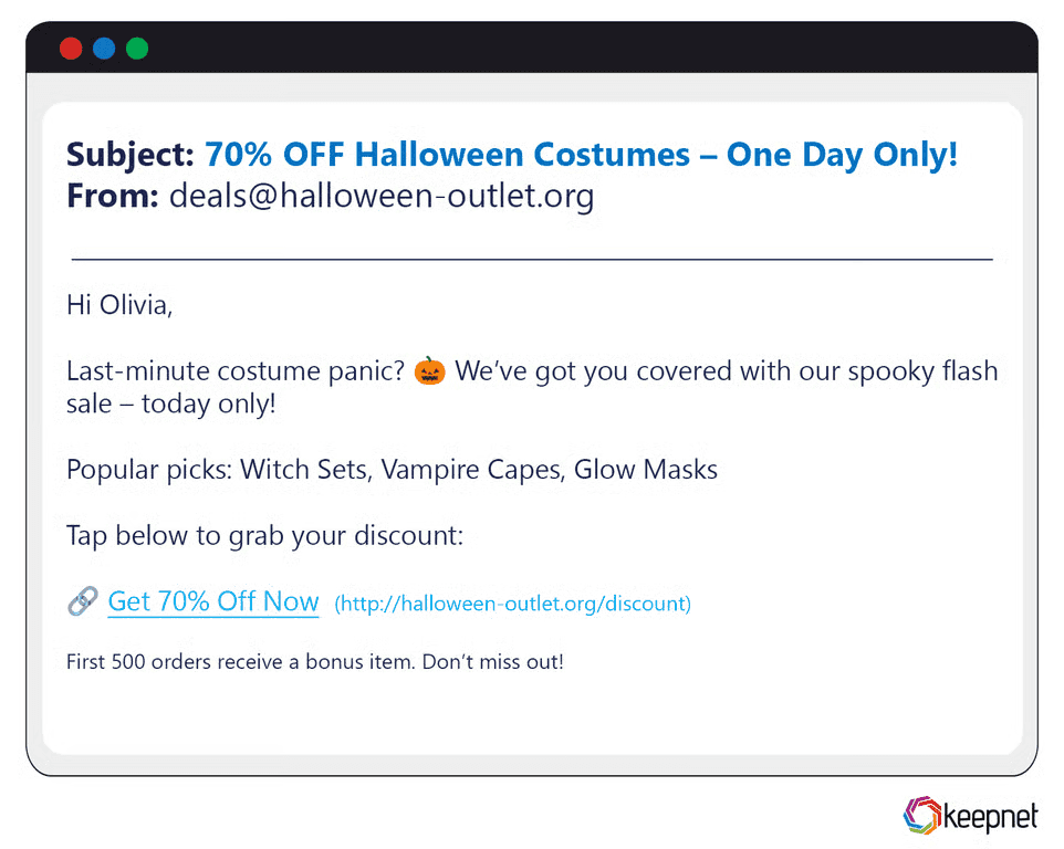 Halloween Phishing Examples