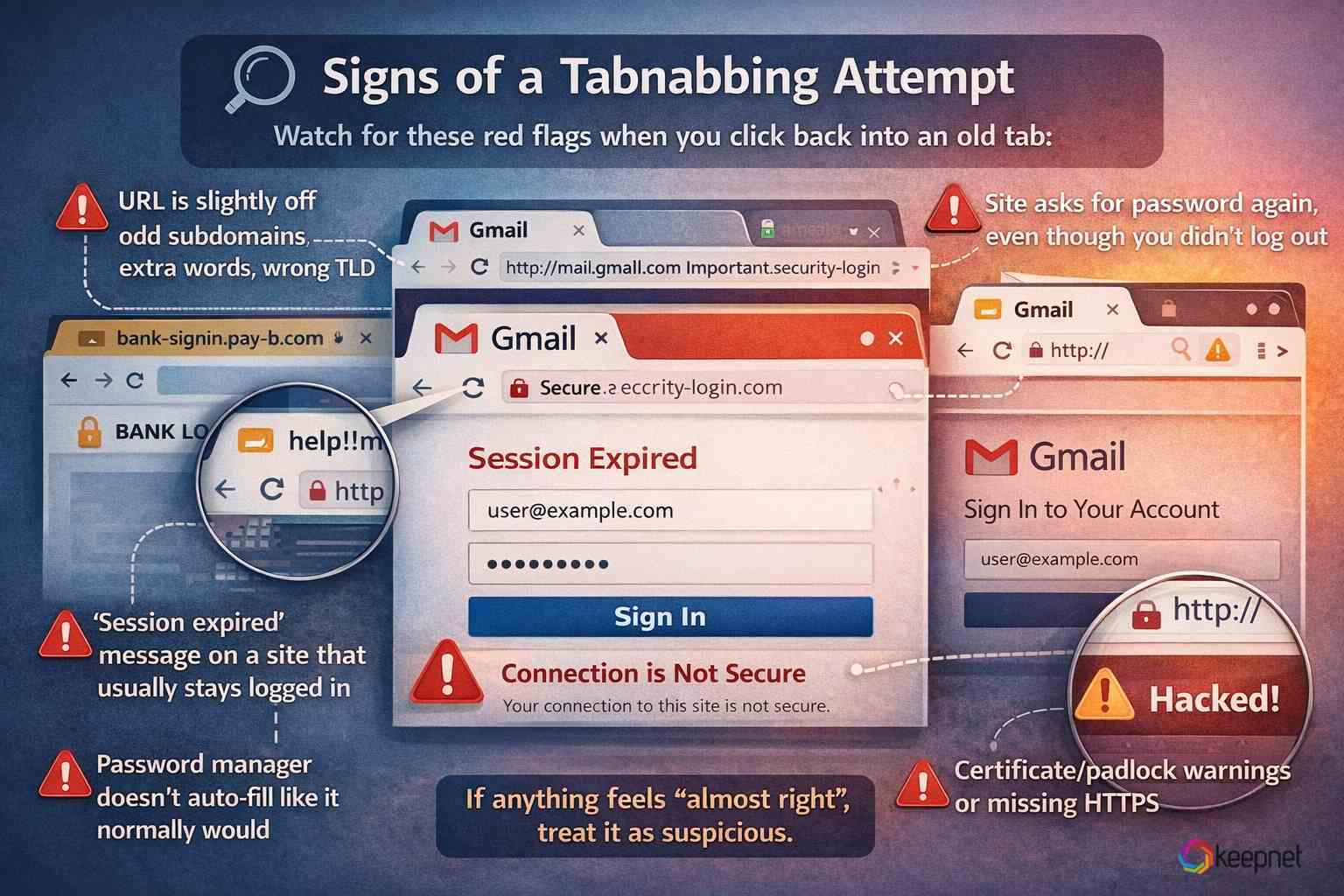 Indication of a Tabnabbing Attack
