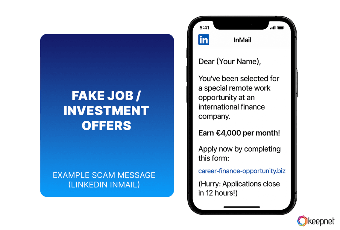 Job Offer And Investment Scams