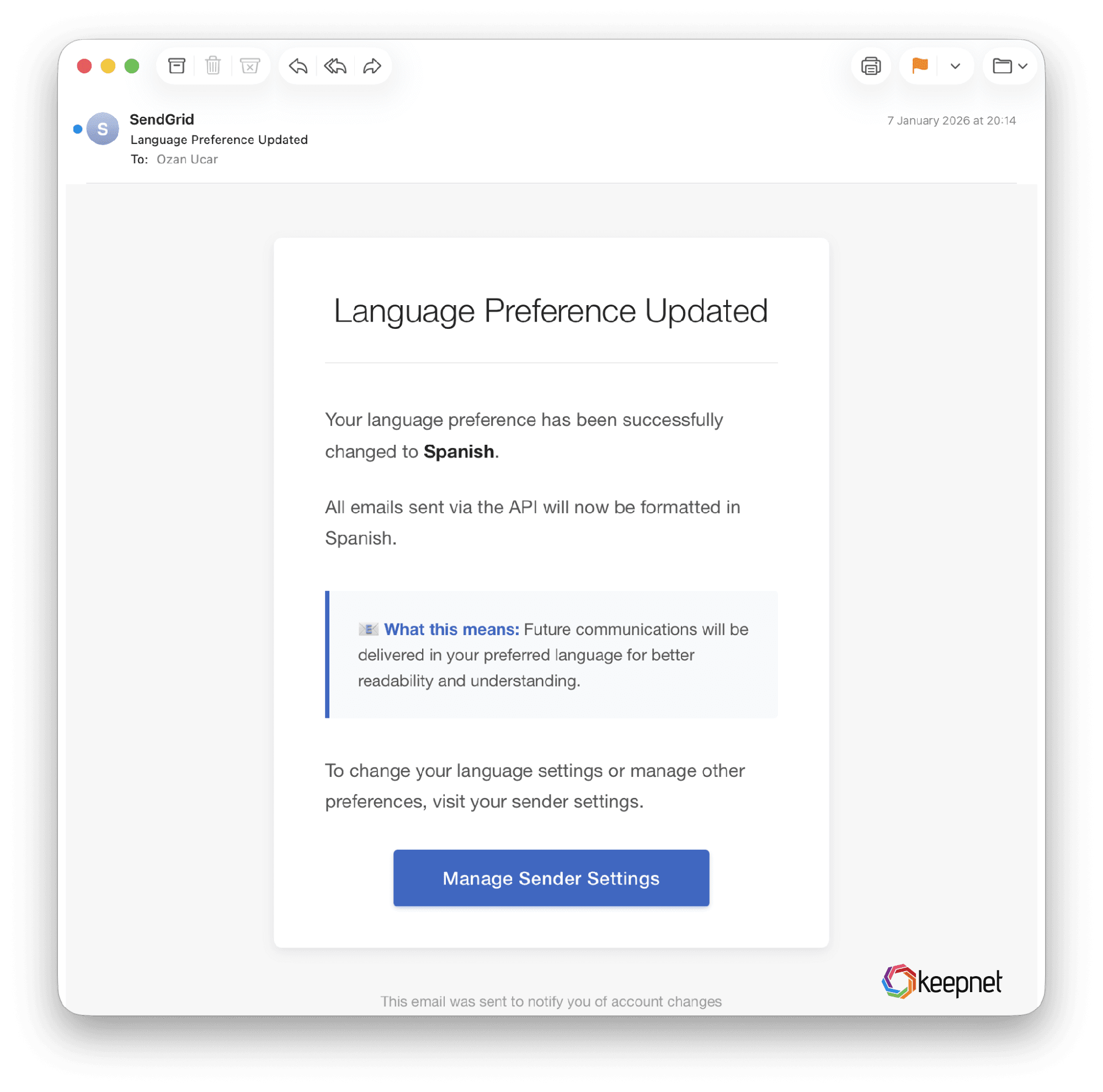 Language Preference Updated' from nutritionsociety.org. You did not do it, so you rush to undo it.