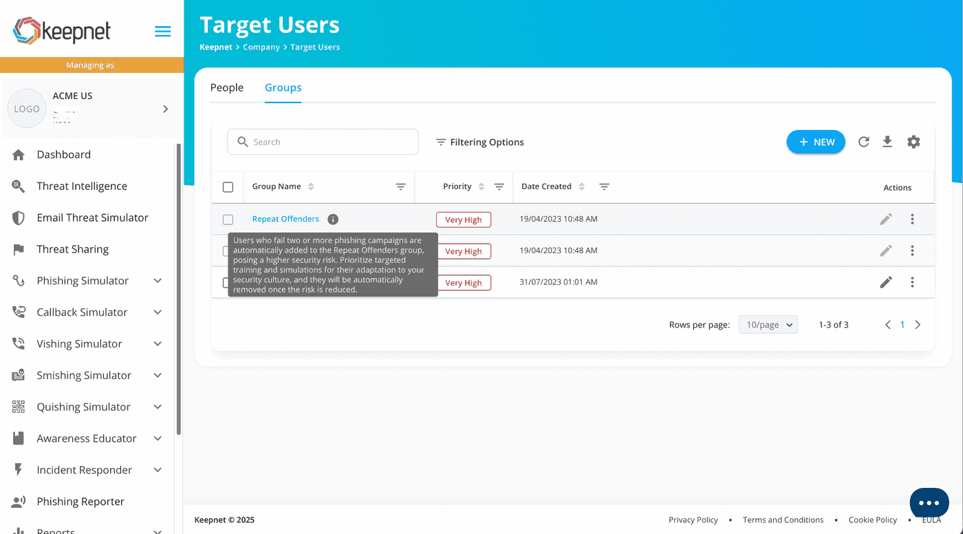 Picture 1: Keepnet Automatically Segments Repeat Clickers Into Group