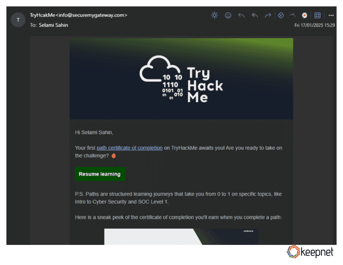 Picture 6: The Trend Micro Email Security Solution may fail to detect attacks that rely on visual deception rather than easily identifiable malware.