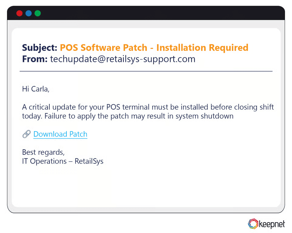 Retail Sector Phishing Examples