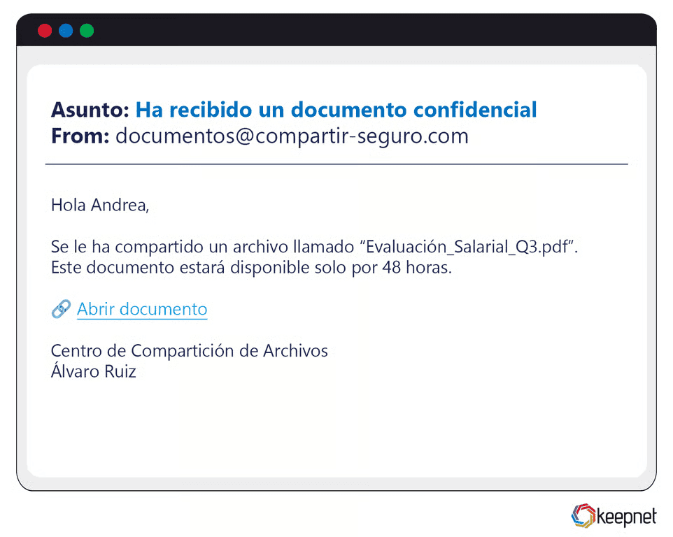 Spanish Phishing Examples
