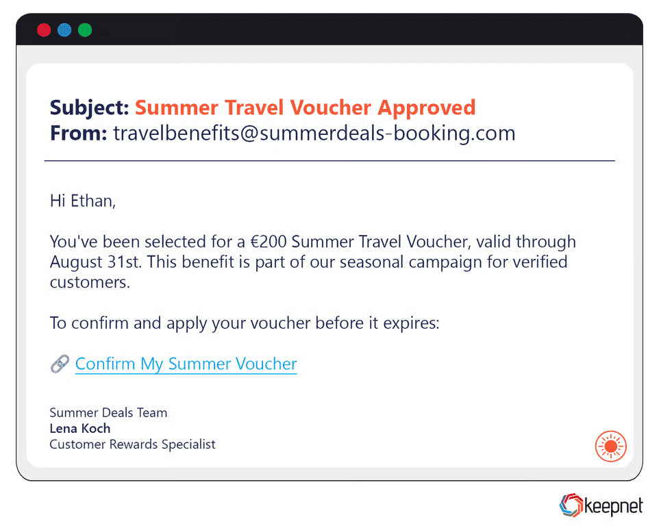Summer Phishing Examples