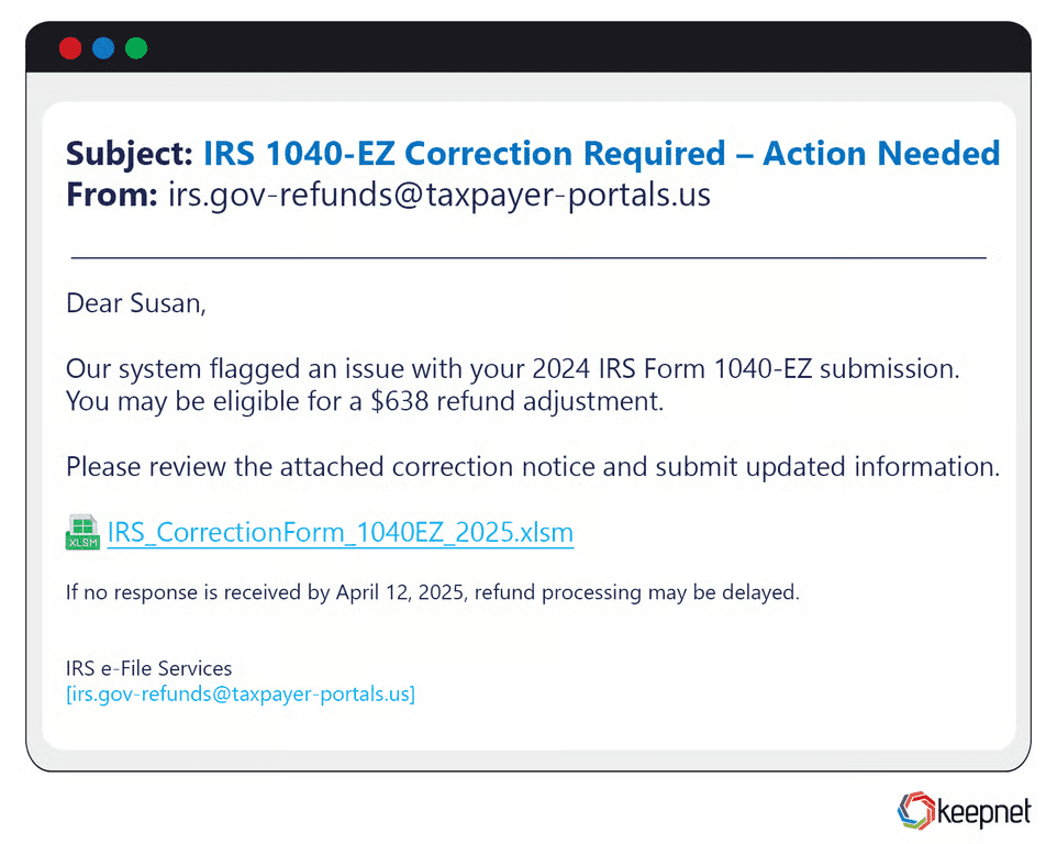  Tax Season Phishing Examples