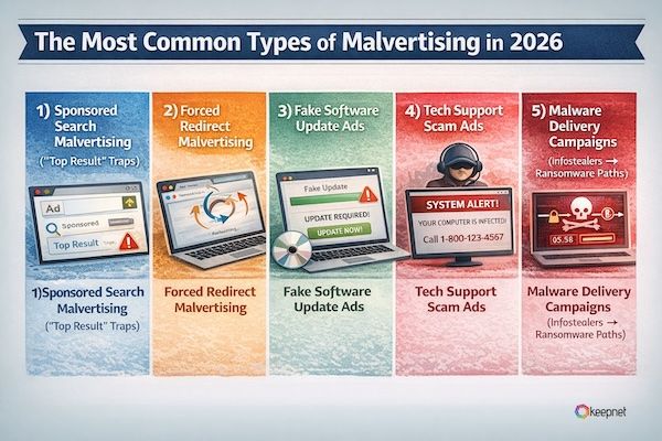 Picture 3: Common Types of Malvertising Attacks