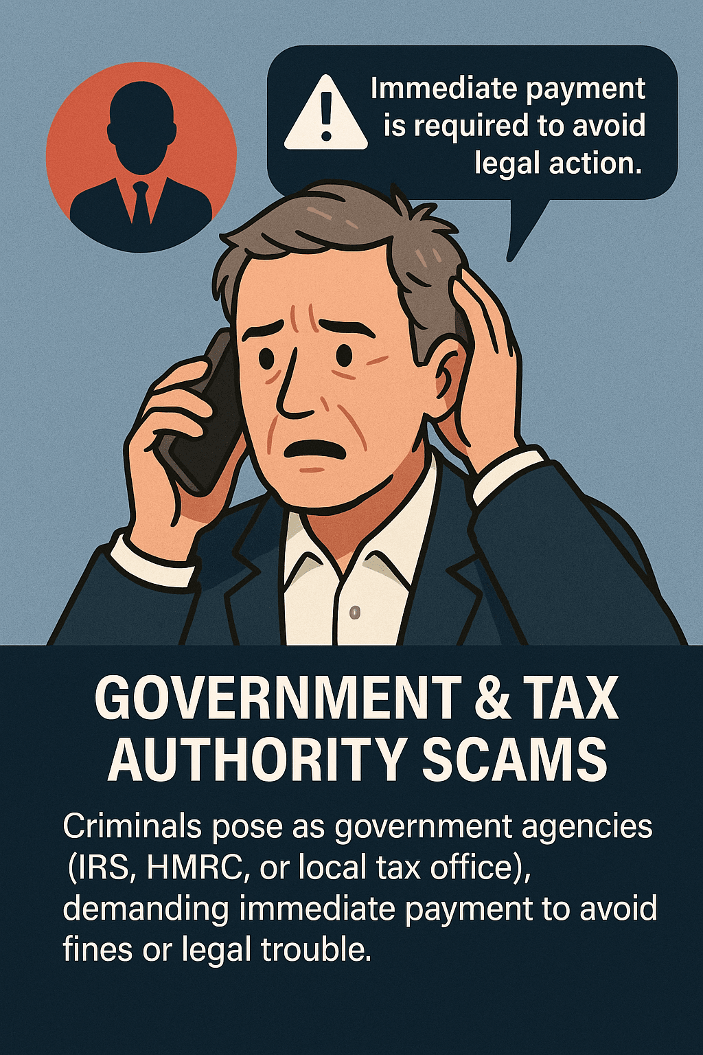 Picture 2: Government & Tax Authority Vishing Scam Example