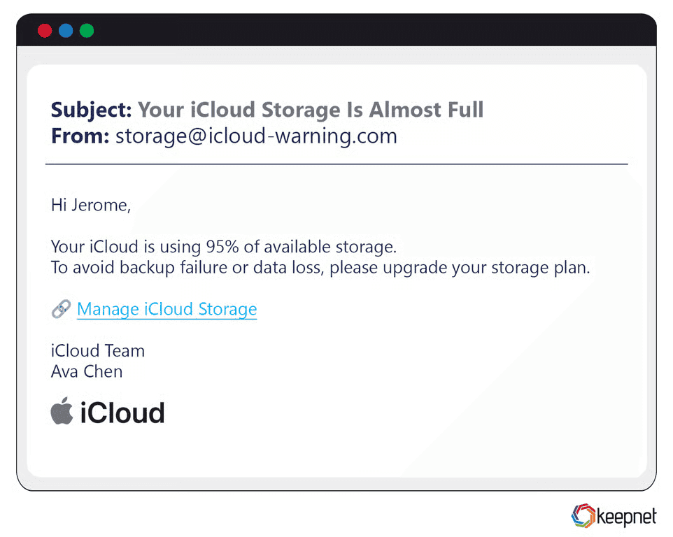 Apple/iCloud Phishing Examples